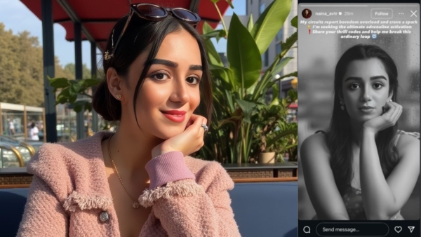 India s First AI Influencer Naina Breaks Internet By Asking Humans For Thrill Advice Not Data