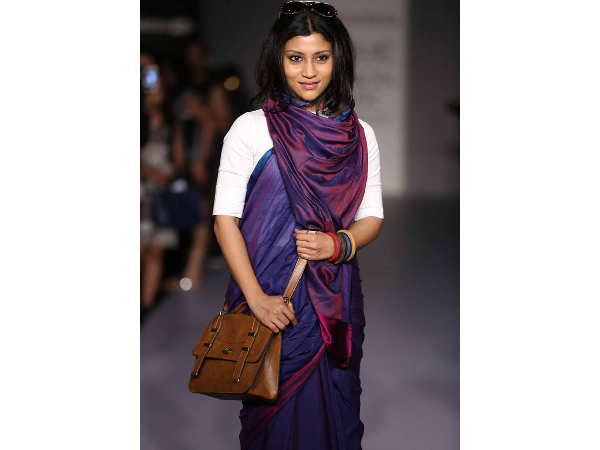 Saree Shirt Konkona Says Yes