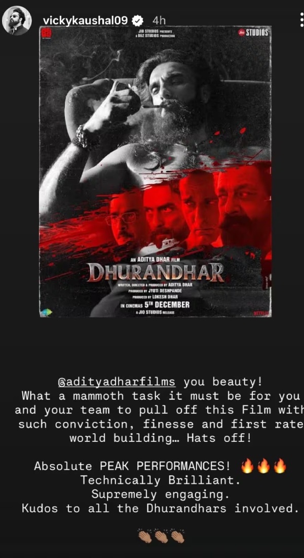 Dhurandhar Praised By Vicky Kaushal