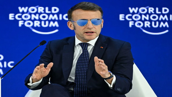 Emmanuel-Macros-sunglasses-Davos