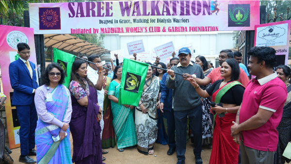 Saree Walkathon For Dialysis Cause Saree Walkathon For Dialysis Cause