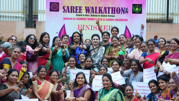 Saree Walkathon For Dialysis Cause Saree Walkathon For Dialysis Cause