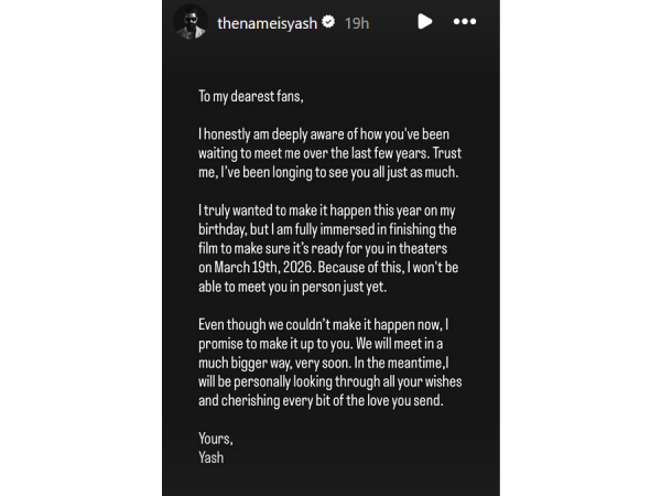 Toxic Star Apologises To Fans