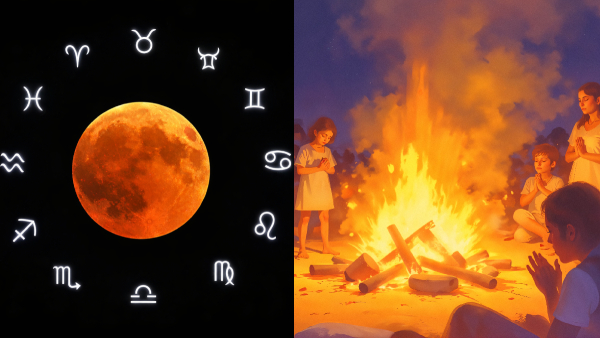Holika Dahan Lunar Eclipse Rashi Effects