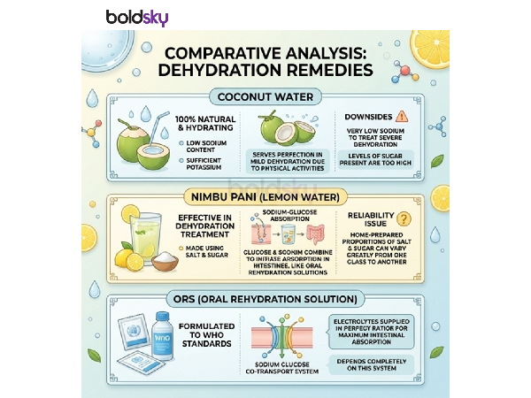 ORS vs Coconut Water Nimbu Pani