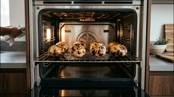 A platter of golden brown litti dipped in ghee with spicy chokha