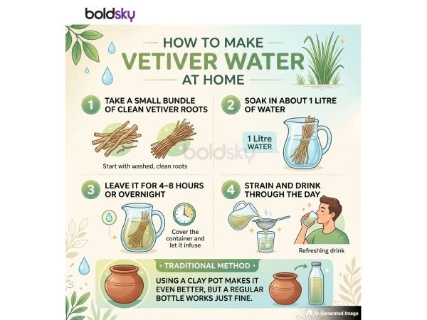 Vetiver Water Summer Cooling