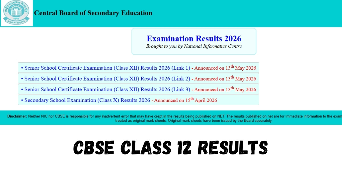 CBSE 12th Result 2026 Declared Today: Pass Percentage, Toppers, and Full Guide