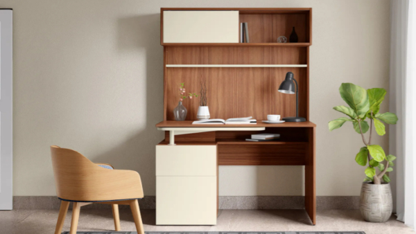 Bay Engineered Wood Workdesk by Godrej Interio