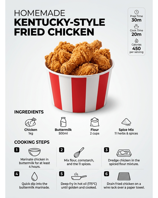 A platter of golden brown and crispy KFC style fried chicken with dipping sauce A platter of golden brown and crispy KFC style fried chicken with dipping sauce