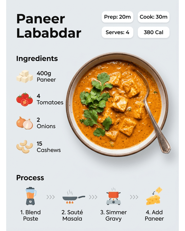 A beautiful bowl of creamy Paneer Lababdar garnished with fresh cream and ginger juliennes A beautiful bowl of creamy Paneer Lababdar garnished with fresh cream and ginger juliennes