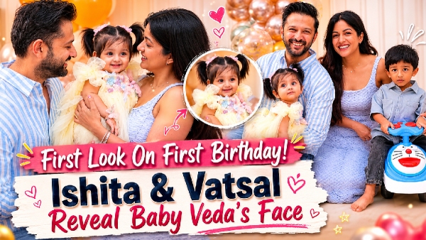 Ishita-Vatsal Sheth daughter face reveal Ishita-Vatsal Sheth daughter face reveal