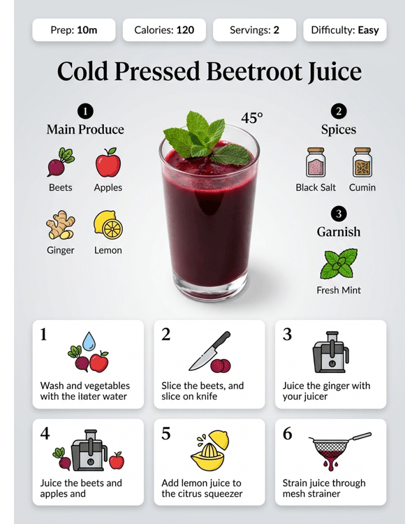 A tall glass of deep red cold pressed beetroot juice on a marble counter A tall glass of deep red cold pressed beetroot juice on a marble counter