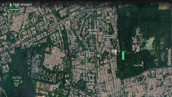 Google Earth Flight Simulator