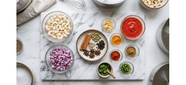 Smooth onion and cashew paste for Mughlai kaju curry Smooth onion and cashew paste for Mughlai kaju curry