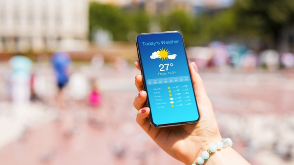 checking-weather-on-phone