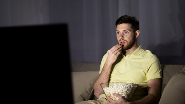 snacking while watching movie snacking while watching movie