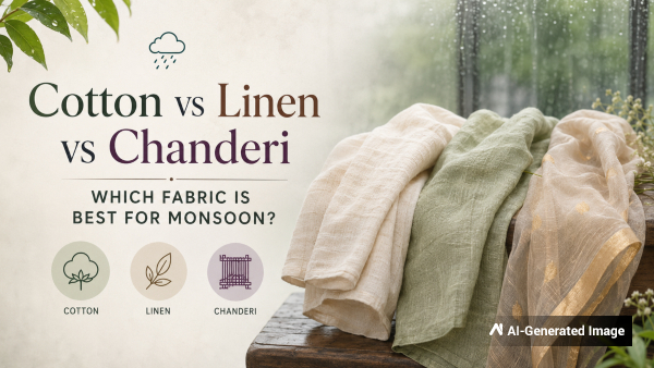 cotton-vs-linen-vs-chanderi-in-monsoon