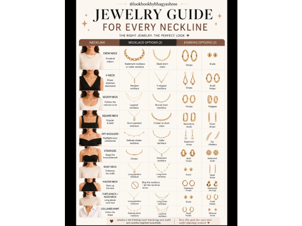 Neckline Necklace Styling Guide Explain Neckline Necklace Styling Guide Explain