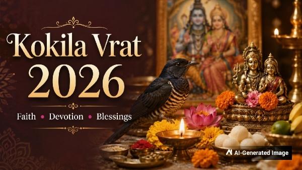 Kokila Vrat 2026 Kokila Vrat date Kokila Vrat significance Kokila Vrat puja vidhi Kokila Vrat rituals Kokila Vrat fasting rules Ashadha Purnima 2026 Goddess Parvati Vrat Lord Shiva Parvati Hindu festivals 2026