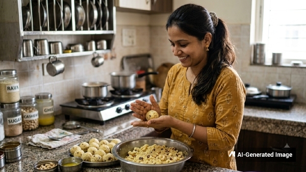 Quick Festive Sweet Rava Laddu Recipe Quick Festive Sweet Rava Laddu Recipe