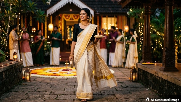 Kasavu Saree Styling Ideas 2026