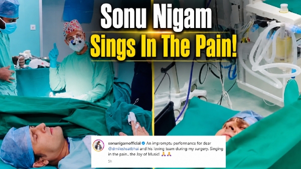 Sonu Nigam Sings During Surgery