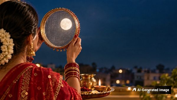 Karva Chauth Sieve Ritual Explained Karva Chauth Sieve Ritual Explained