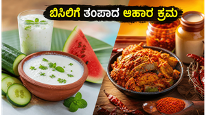 ಬಿಸಿಲ ಬೇಗೆಯಿಂದ ಸುಸ್ತಾಗಿದ್ದೀರಾ? ದೇಹವನ್ನು ತಂಪಾಗಿಡಲು ಈ ಆಹಾರ ಕ್ರಮಗಳನ್ನು ಪಾಲಿಸಿ, ಆರೋಗ್ಯವಾಗಿರಿ!