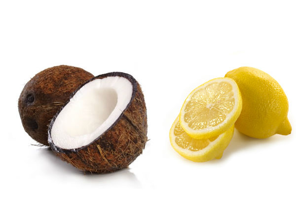 3. ತೆಂಗಿನ ಹಾಲು ಮತ್ತು ನಿಂಬೆ ರಸ