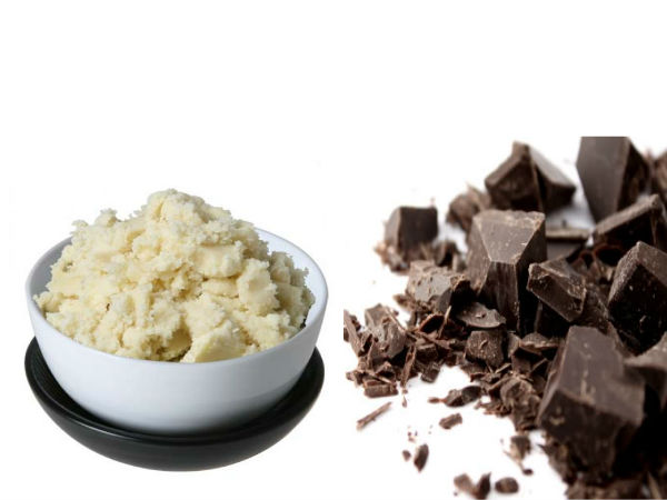  1. ಚಾಕಲೇಟ್ ಮತ್ತು ಷೀಕಾಯಿಯ ಎಣ್ಣೆ (shea butter)