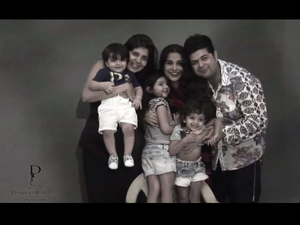 3.ದಬ್ಬು ಕುಟುಂಬದೊಂದಿಗೆ ವಿದ್ಯಾ ಬಾಲನ್