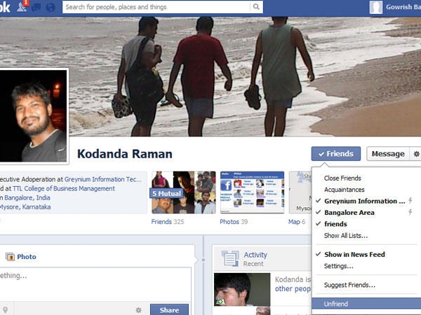 ಸ್ನೇಹಿತರ ಪಟ್ಟಿಯಲ್ಲಿ ಕಡಿಮೆ ಜನರಿರಲಿ