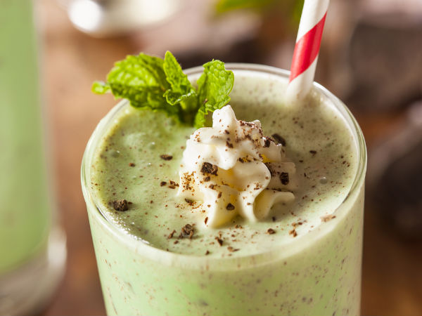 ಮಿ೦ಟ್ ಚಿಪ್ ಮಿಲ್ಕ್ ಶೇಕ್