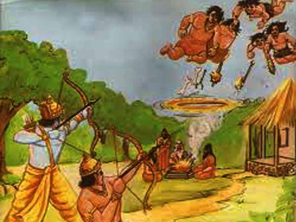 ರಕ್ಕಸರೀರ್ವರನ್ನೂ ಯಮಪುರಿಗೆ ಅಟ್ಟಿದ ರಾಮ, ಲಕ್ಷ್ಮಣ