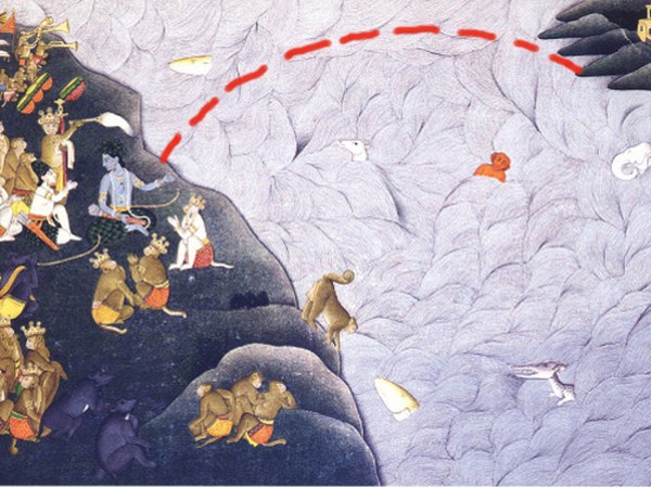 ವಾನರಪಡೆಯನ್ನು ಆಕ್ಷೇಪಿಸಿದ ಶ್ರೀ ರಾಮ