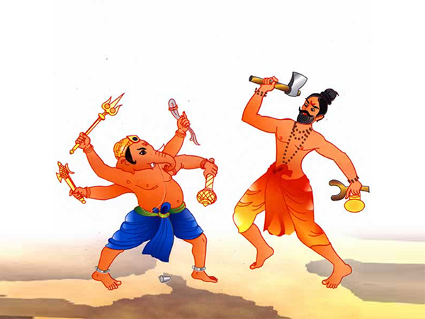 ಗಣೇಶ- ಪರಶುರಾಮ ಕಾದಾಟ 