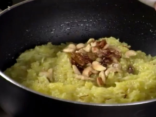 10 Minute Rice Kesari Bhaat Recipe For Holi