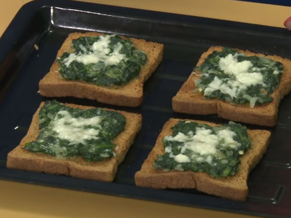 Ramazan special: Spinach And Cheese Toast