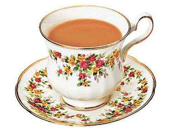 ಅಂಚುಗಳಲ್ಲಿ ಬಣ್ಣವಿರುವ ವಿನ್ಯಾಸದ ಕಪ್