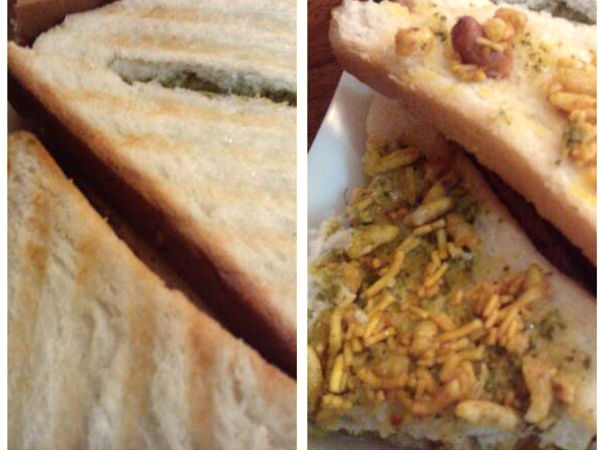 Mouthwatering Bhel Puri Sandwich Recipe Mouthwatering Bhel Puri Sandwich Recipe