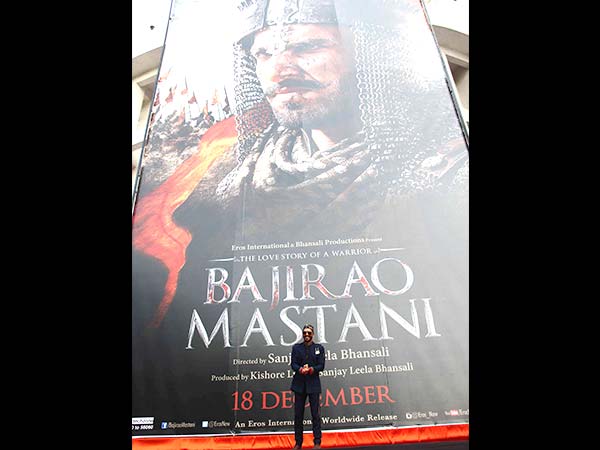 Captain Ranveer Singh Unleashing Bajirao Mastani Poster 
