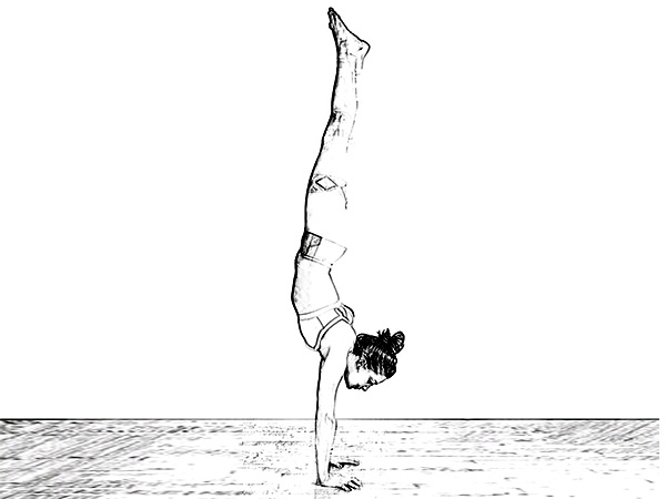 Adho Mukha Vrksasana (Handstand) To Enhance Blood Circulation 
