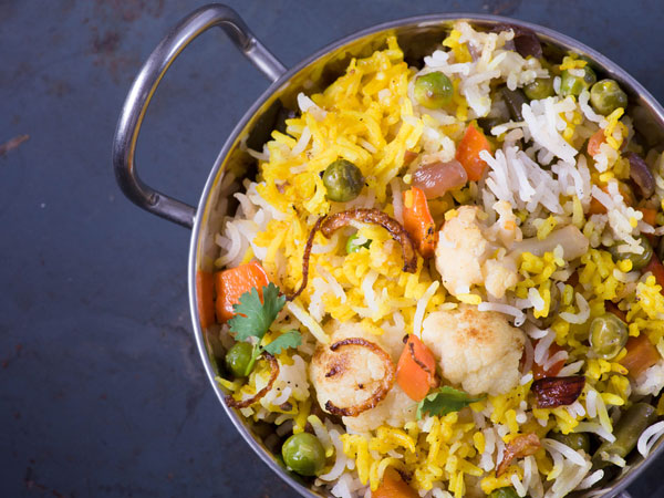 cauliflower rice biryani cauliflower rice biryani