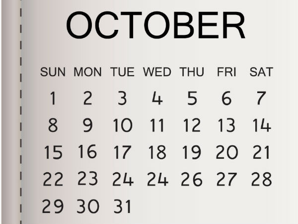 ಅಕ್ಟೋಬರ್ ಹಬ್ಬಗಳ ತಿಂಗಳು