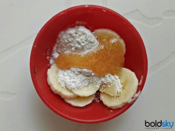 Banana And Rice Flour Hair Mask For Damaged Hair