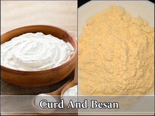 ಮೊಸರು ಮತ್ತು ಕಡಲೆ ಹಿಟ್ಟಿನ ಪ್ಯಾಕ್