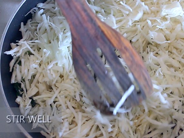 Cabbage palya recipe