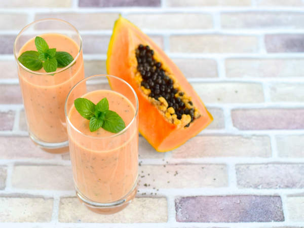 papaya smoothie papaya smoothie