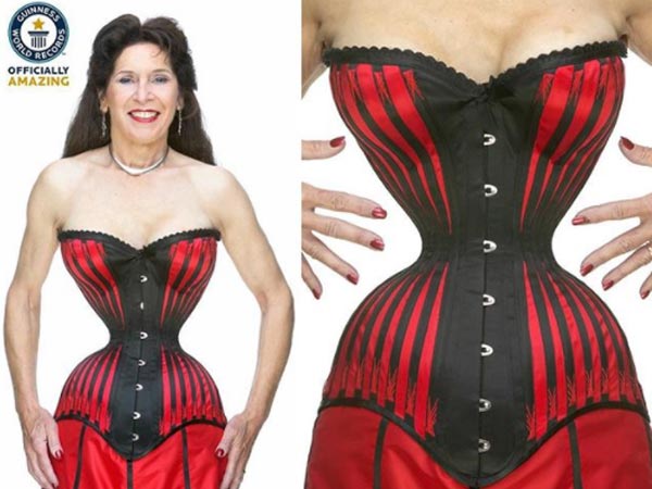 ಅತಿ ಕಿರಿಯ ಸೊಂಟದ ಸುತ್ತಳತೆ ಇರುವ ಮಹಿಳೆ ಅತಿ ಕಿರಿಯ ಸೊಂಟದ ಸುತ್ತಳತೆ ಇರುವ ಮಹಿಳೆ